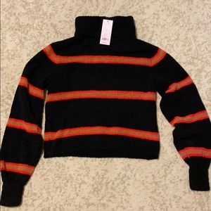 wild fable cropped turtleneck sweater